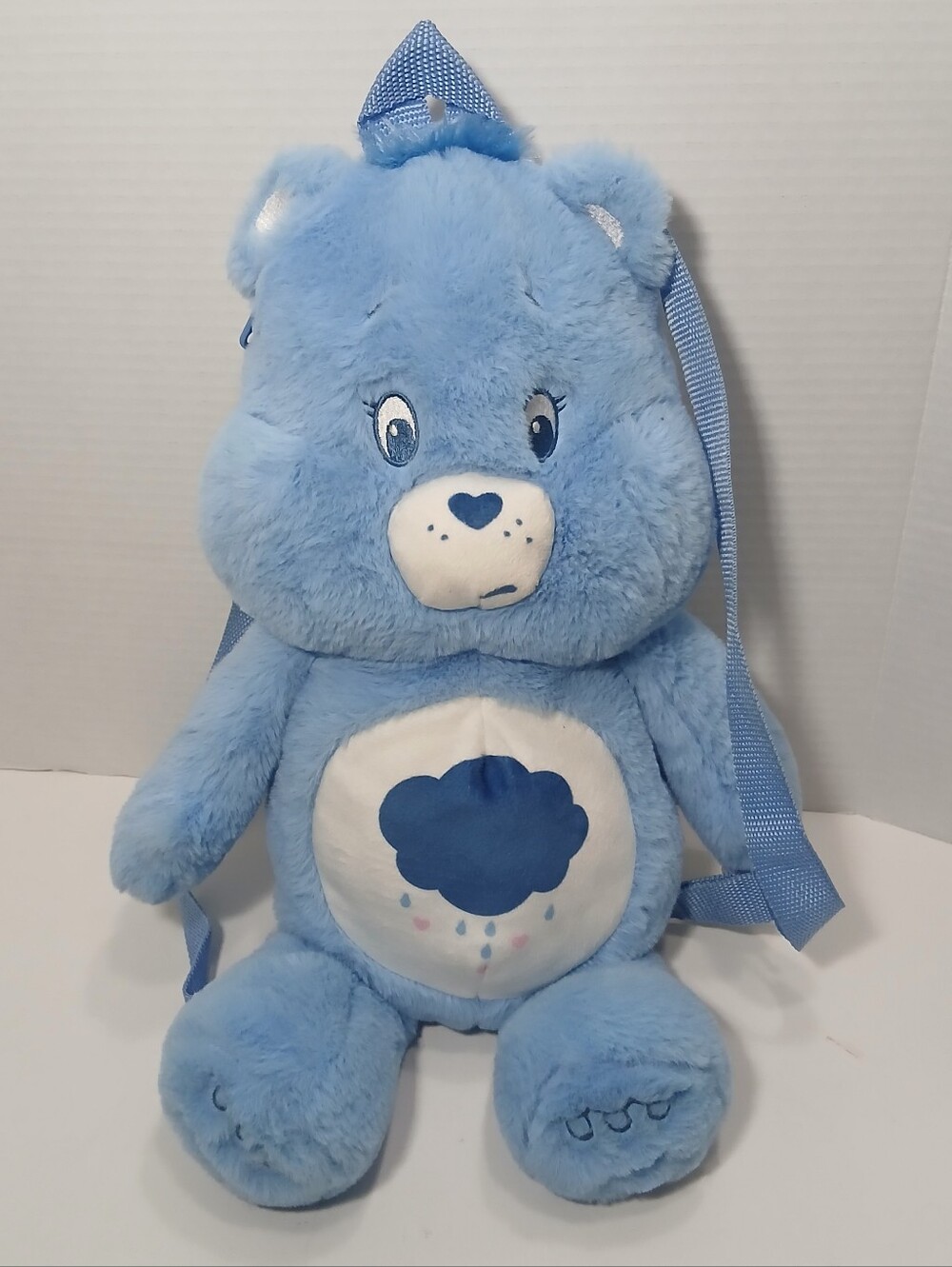 Care Bears Grumpy Blue 17" Plush Backpack Pouch Bag Tote Knapsack